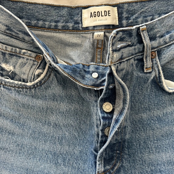 Agolde Riley Crop in Endless Organic 27 - Picture 3 of 9